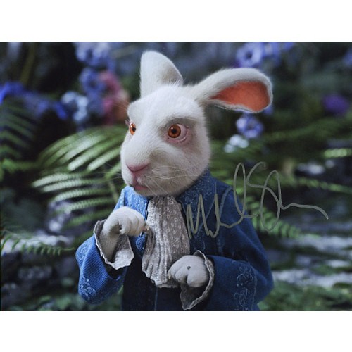 Alice in Wonderland Martin Sheen Rabbit Autograph Copy - Click Image to Close